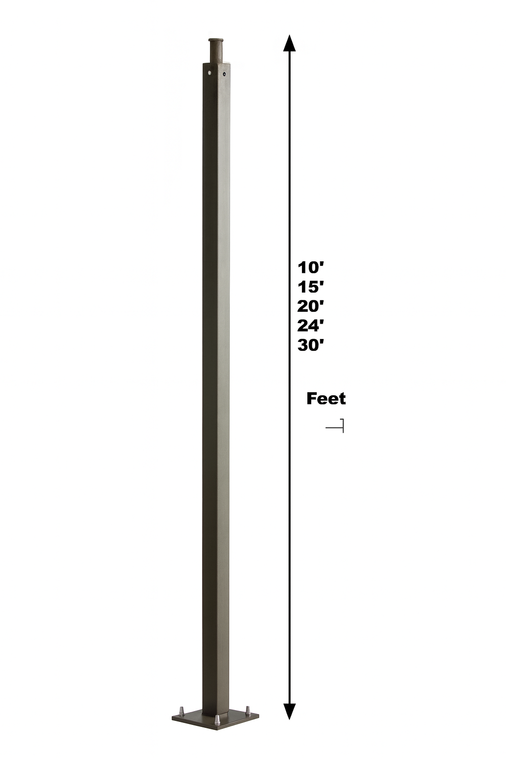 Square Aluminum Poles 4" & 5" Series
