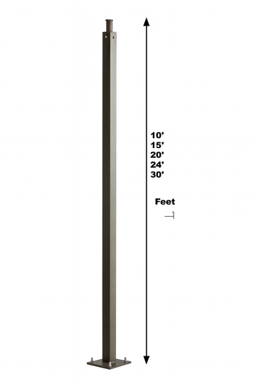 Square Aluminum Poles 4" & 5" Series