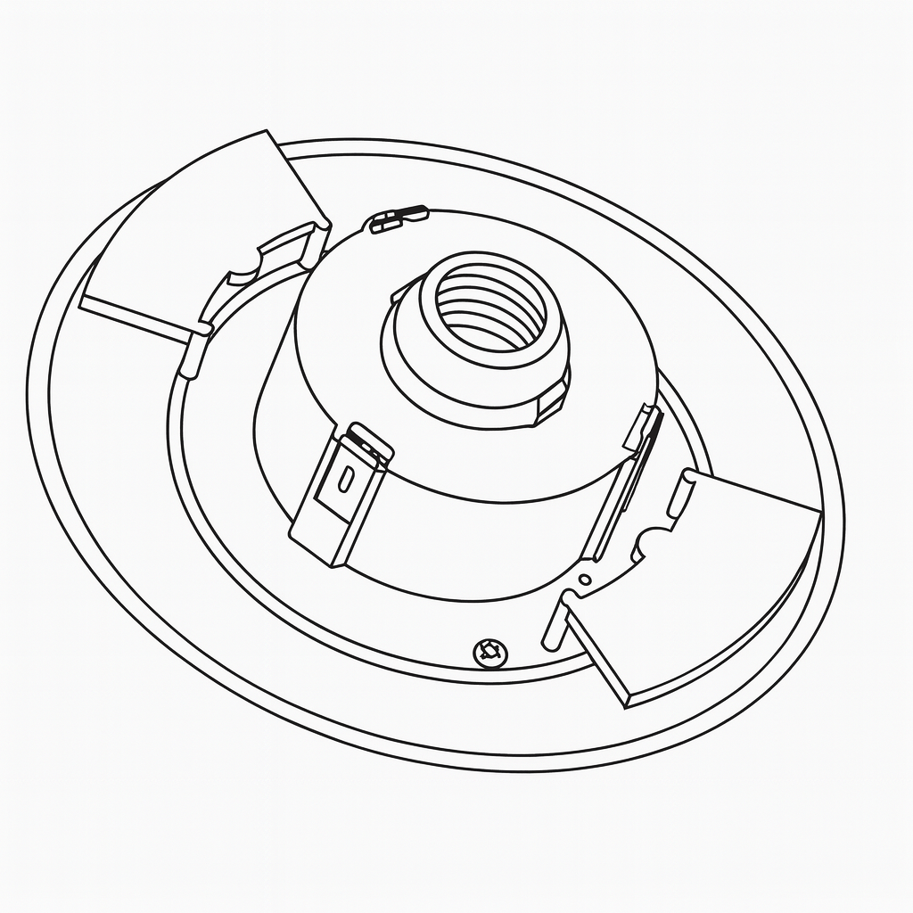 Post Top Fitter – Polycarbonate Socket Adapter