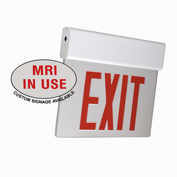 Surface Mount White Exit Sign