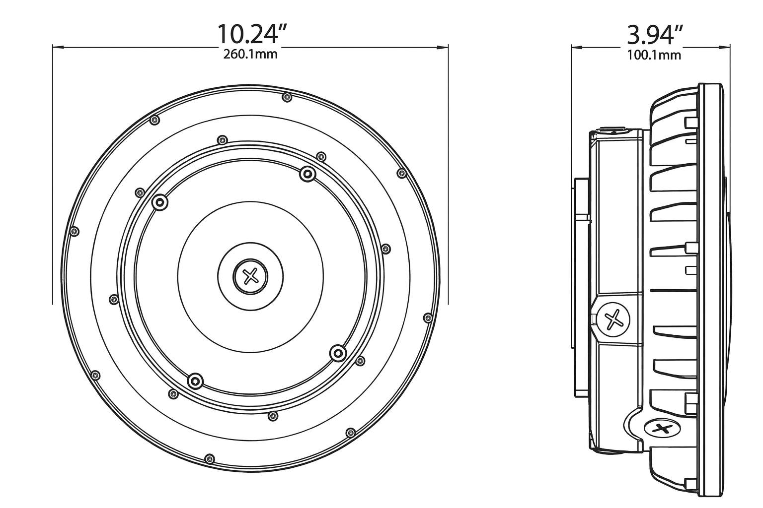 LED 1 CLR 40-75UNV WS CS