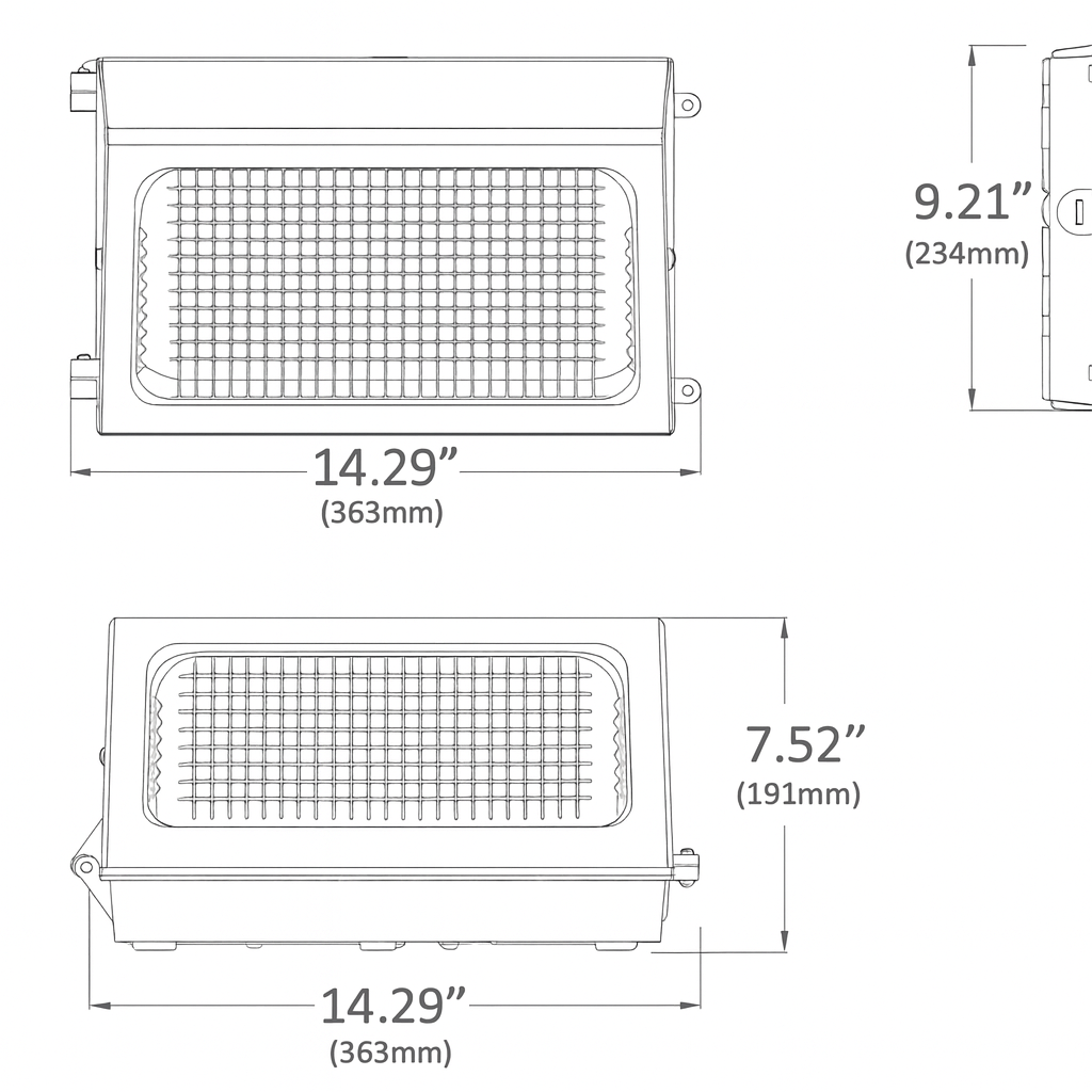 LED Multi Watt Wall Pack Light Family 50K Series